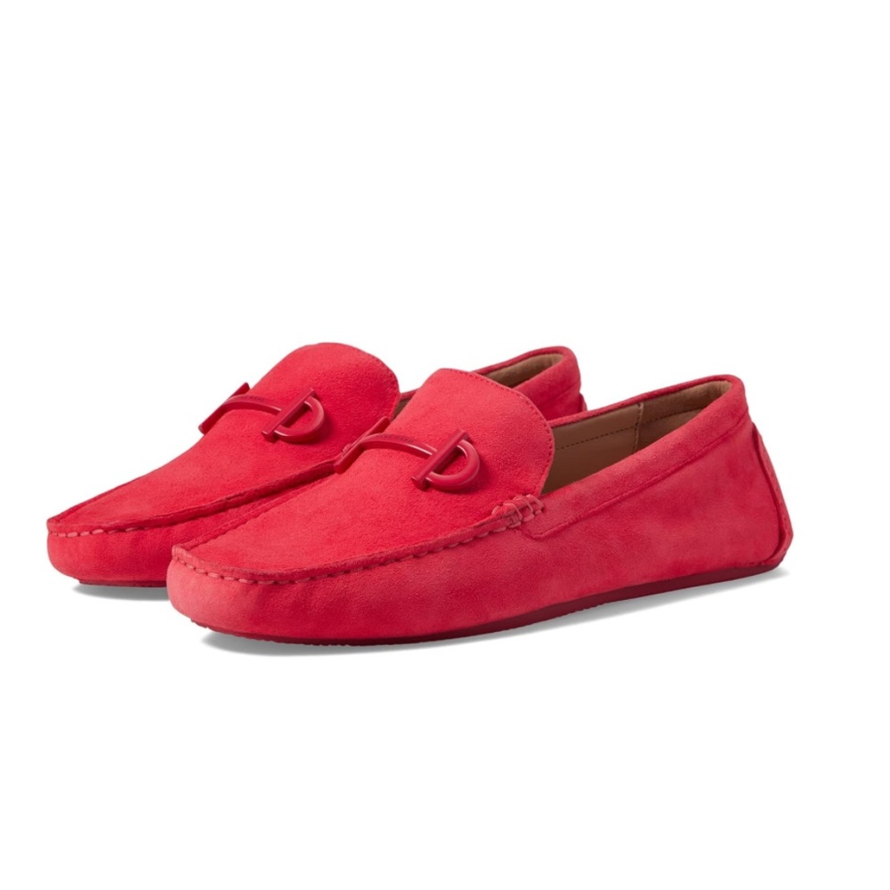 NWOT Cole Haan Tully Driver Suede Loafers Pink Size 9